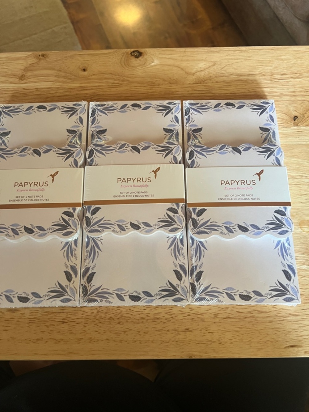 Papyrus Set of two note pads.